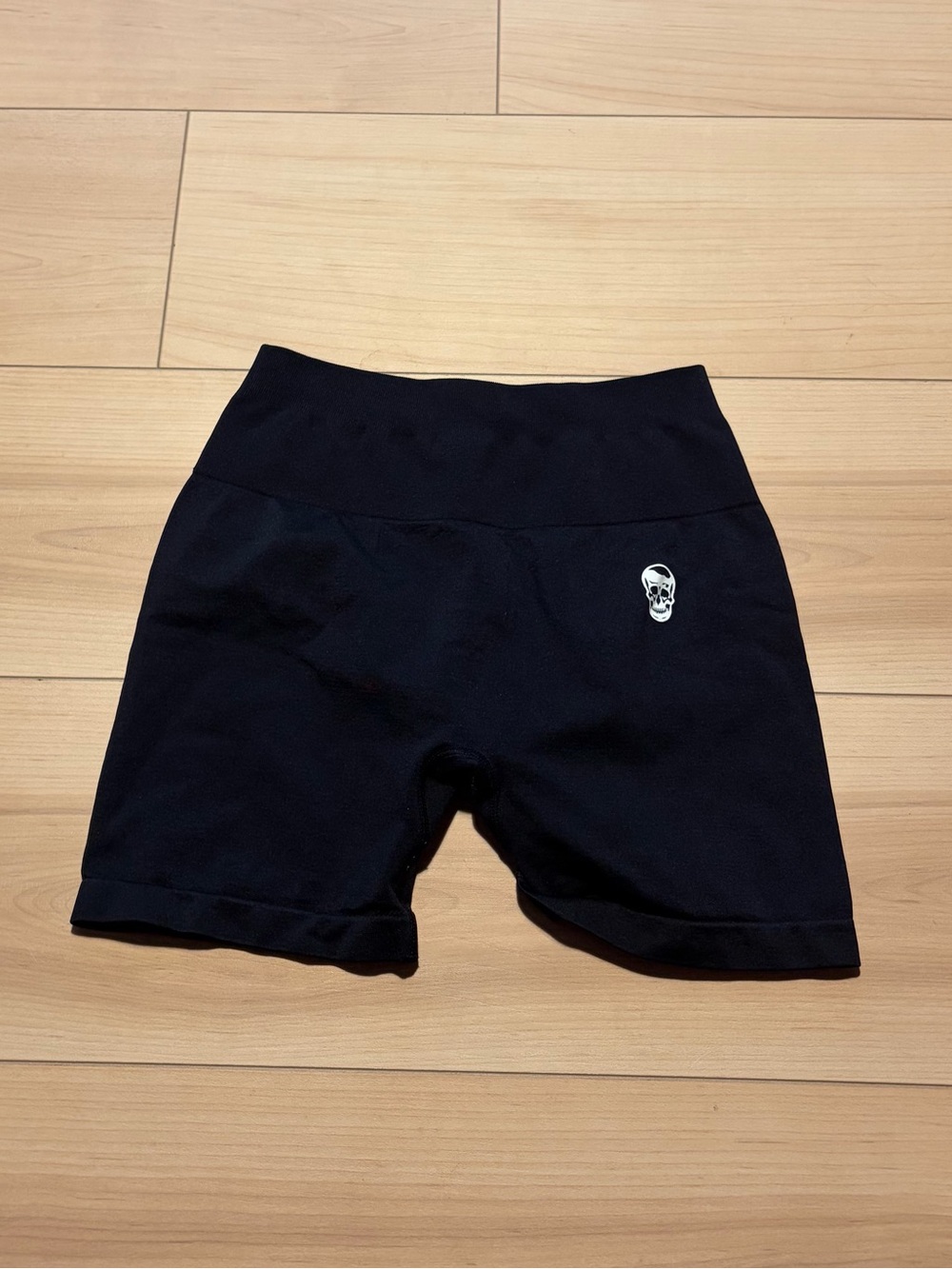 Gymreapers Black Seamless High Waisted Biker Shorts Small